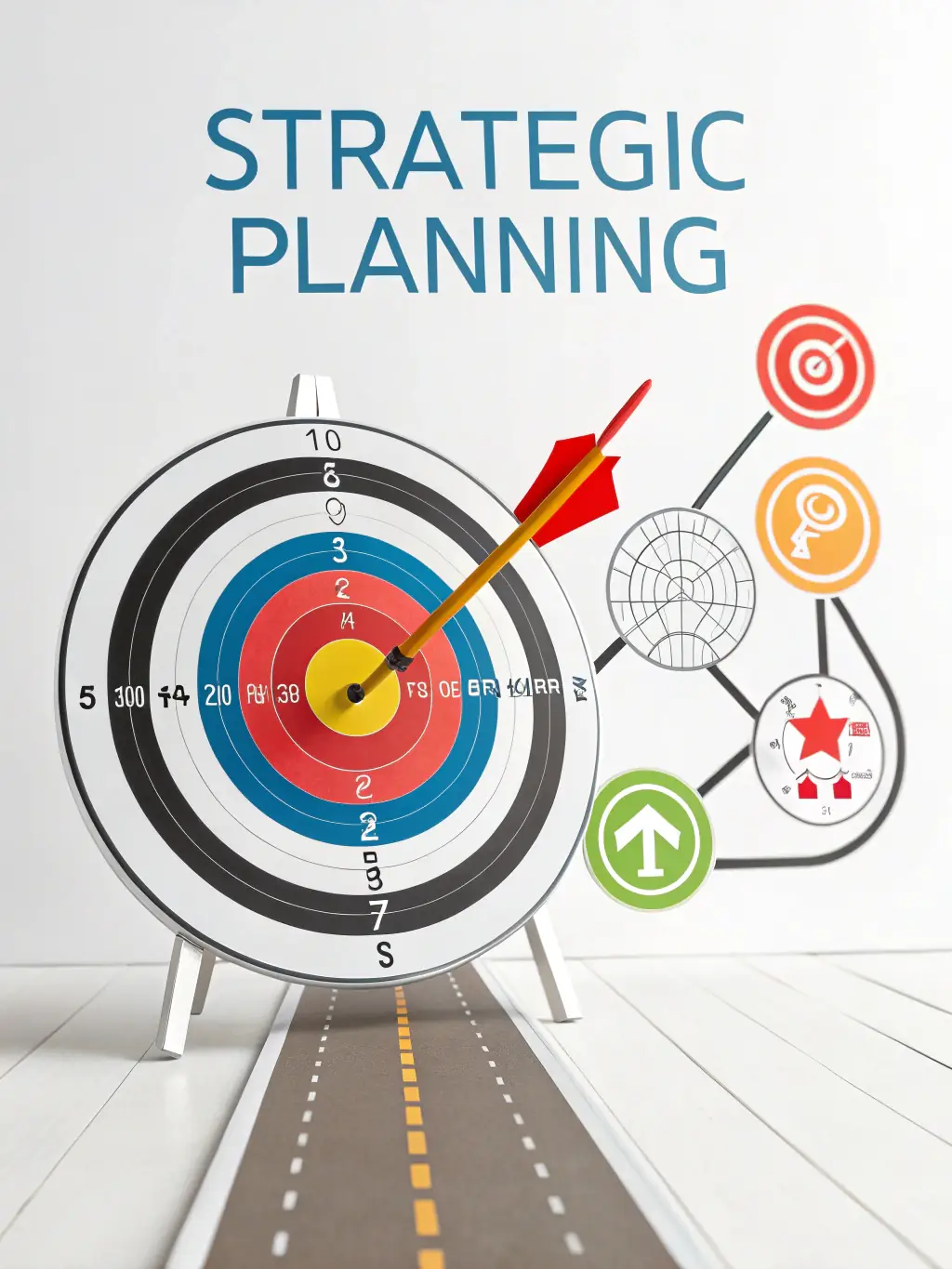 A strategic roadmap graphic illustrating the steps an automotive company can take to gain a competitive edge in the market.