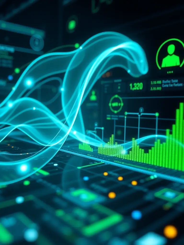 AI-driven automation software interface, showing optimized workflows and data analysis for the automotive industry.