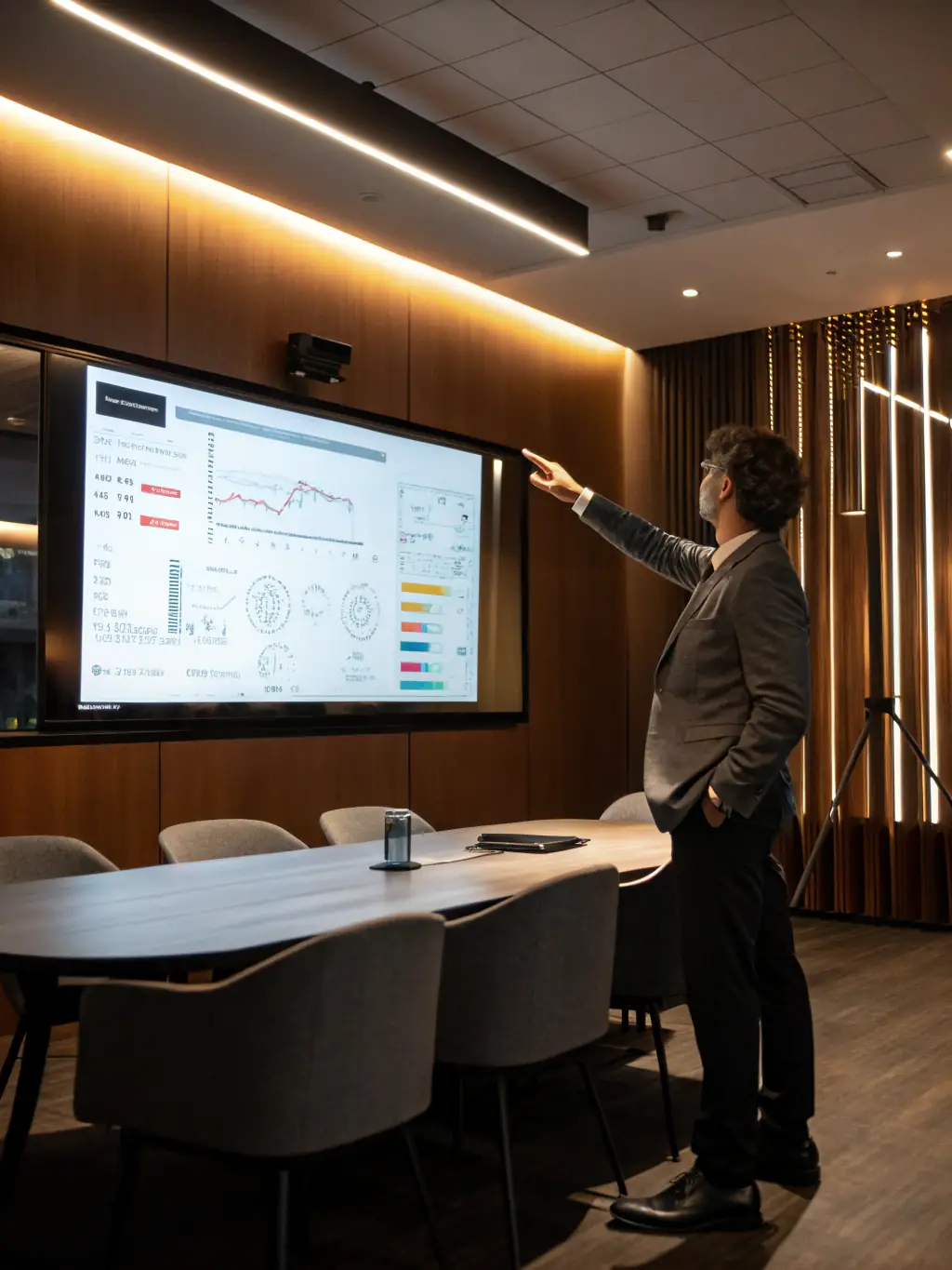 A consultant presenting strategic recommendations to a client in the automotive industry, using data-driven insights.