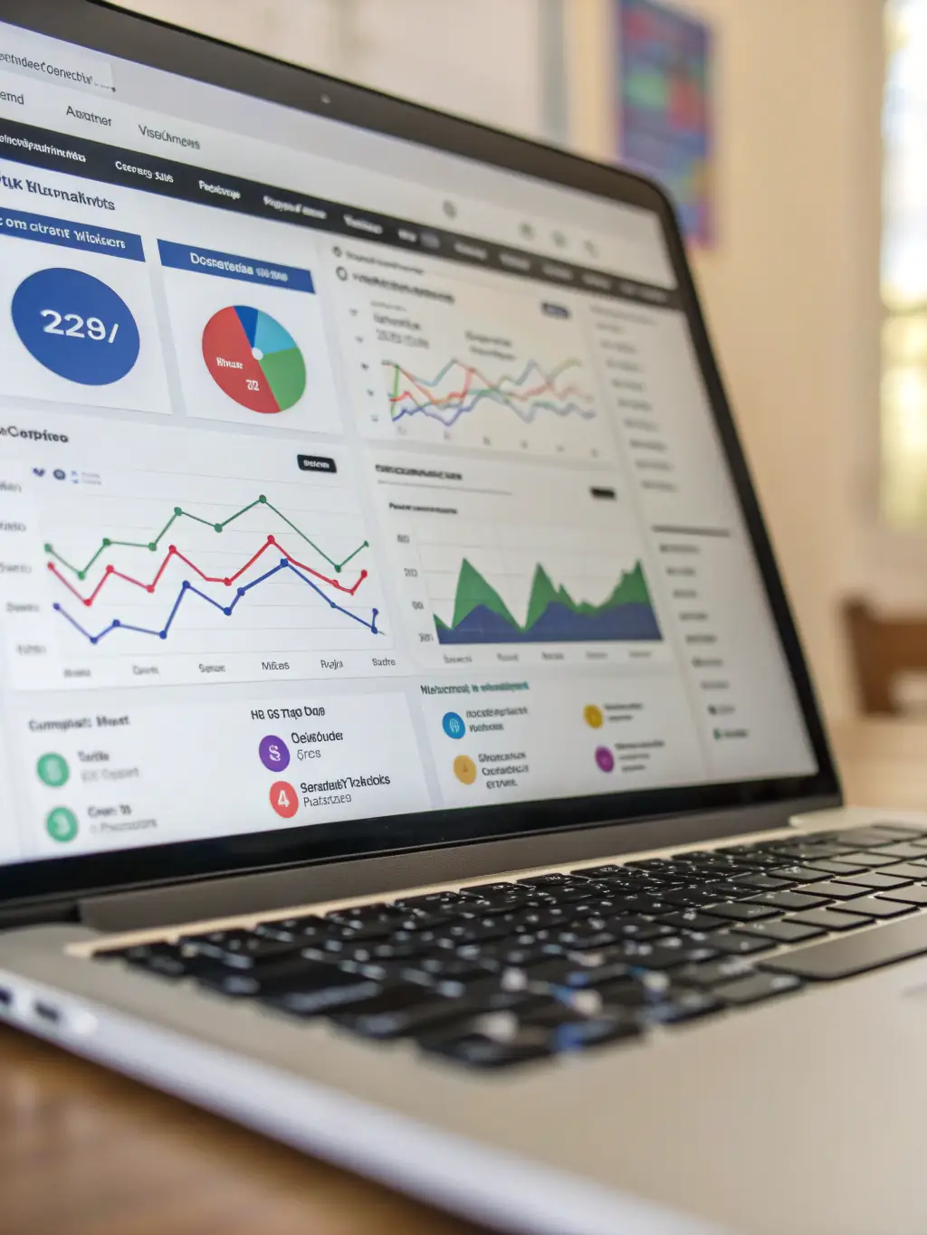 A dynamic digital marketing campaign displayed on multiple devices (laptop, tablet, smartphone), showcasing Ilici LLC's advertising and marketing services.